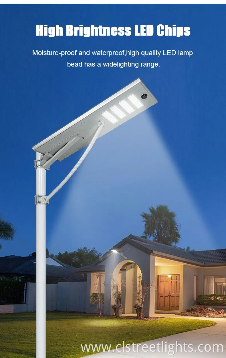 30W 40W 50W 60W All in One Intergrated Outdoor Solar LED Power Garden Street Light
